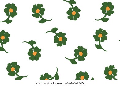 primavera girassóis padrão sem costura impressão têxtil. ótimo para o verão vintage tecido, scrapbooking, papel de parede, giftwrap.
