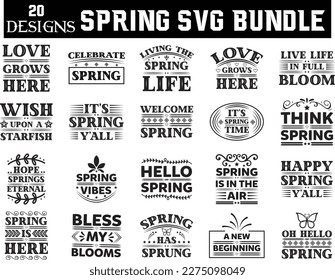 SPRING SVG BUNDLE, SPRING SVG DESIGN