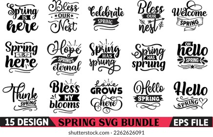Spring SVG Bundle, Easter SVG Bundle, Welcome Spring Svg, Spring Svg, Happy Easter  svg