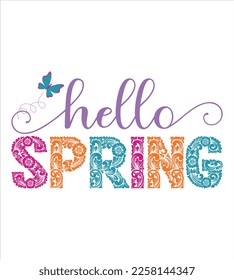 Spring SVG Design, Sunny days SVG, T-shirt Design, Digital Cut Files, Illustration And Perfect For Others