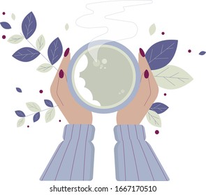 ilustración vectorial de la fiesta del té de primavera