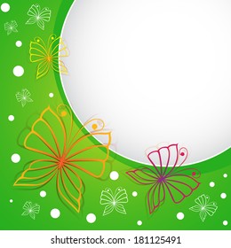 Spring template with butterflies?