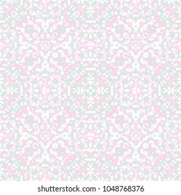 Spring Tender Colorful Seamless Pattern. Circles, Spots and Dots Endless Textures. Easy To Create Abstract Vintage, Dotted Effect. Perfect for Pastel Background and Surface Design. 