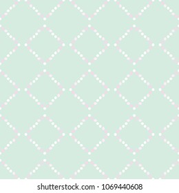 Spring Tender Colorful Seamless Pattern. Circles, Spots and Dots Endless Textures. Easy To Create Abstract Vintage, Dotted Effect. Perfect for Pastel Background and Surface Design. 