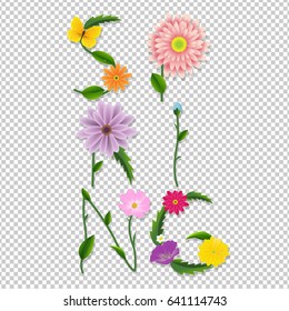 Spring Text Gradient Mesh, Vector Illustration