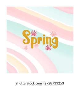 Primavera Time Background com Flores Temporada e Planta para Promoções, Revistas, Publicidade ou Sites. Ilustração de vetor plano da natureza