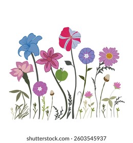 Spring time floral illustration design
