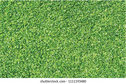 Spring time. Fresh green lawn. Summer bio grass border. Top view. Soccer, golf or rugby football grass field. Vector background banner. Template wk, ek play model. Sport finale or school, sports.