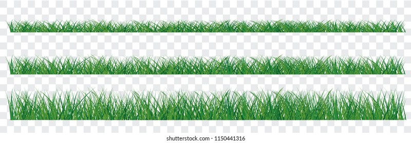 Spring time. Fresh green lawn. Summer grass border view. Soccer, golf or rugby football eco grass field. Vector background banner. Template play model. World sport finale or school cup, sports borders