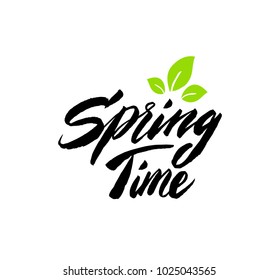 Spring time hand lettering card