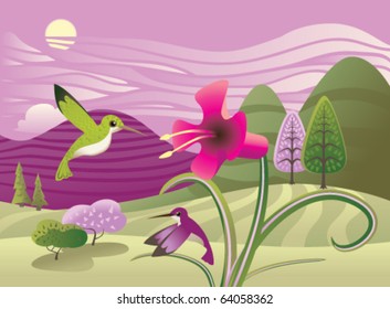 Spring Time Hummingbirds