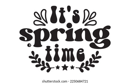 It's spring time svg, Easter svg, Happy Easter svg design, Easter Cut File, Hoppy t shirt, Bunny and spring svg, Egg for Kids, Cut File Cricut svg
