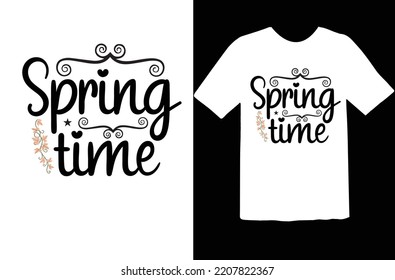 Spring time t shirt design