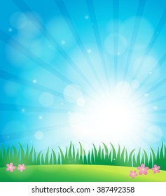 Spring topic background 2 - eps10 vector illustration.