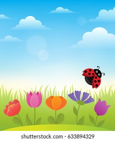 Spring topic background 7 - eps10 vector illustration.