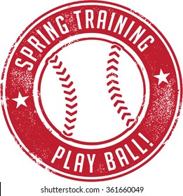Spring Training Baseball Sport Stamp