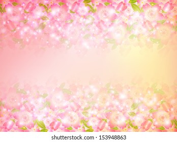 Spring tree background of cherry