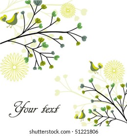 Spring tree and birds
