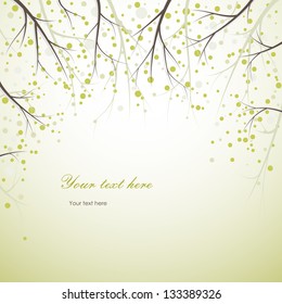 spring tree branches background