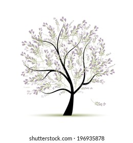 Spring tree floral for your design