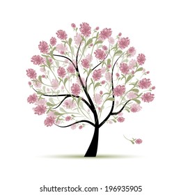 Spring tree floral for your design