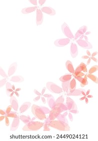 Spring tree flower parts. Stylish beauty salon background.