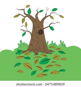 Árbol de primavera aislado sobre fondo blanco