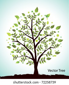 Spring tree/Vector background