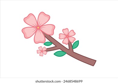Spring Trip Flat Sticker Design