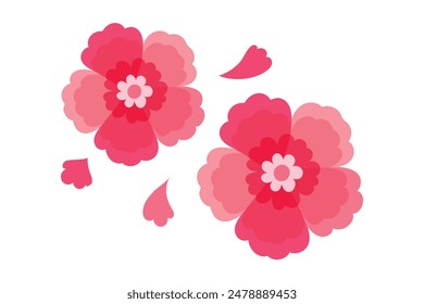 Spring Trip Flat Sticker Design