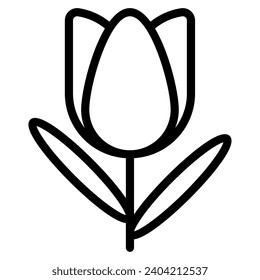 Spring tulip Vector object illustration