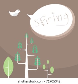 Spring tweet background