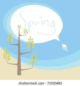 Spring tweet background