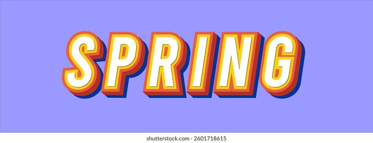 SPRING typography art design illustration