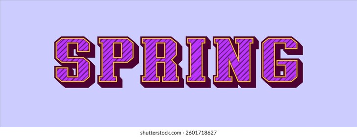 SPRING typography art design illustration