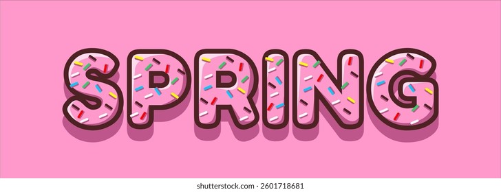 SPRING typography art design illustration