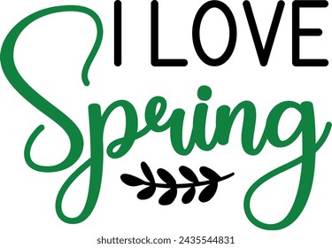 Spring typography design on plain white transparent isolated background for card, shirt, hoodie, sweatshirt, apparel, tag, mug, icon, poster or badge