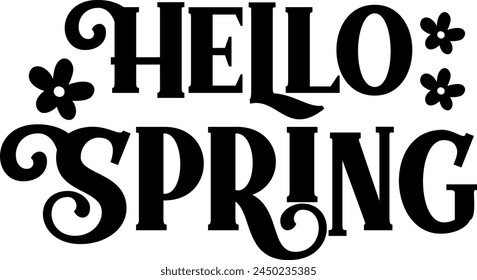 Diseño de la tipografía de primavera en el fondo aislado blanco liso transparente para la tarjeta, camisa, sudadera, sudadera, ropa, etiqueta, taza, icono, póster o insignia