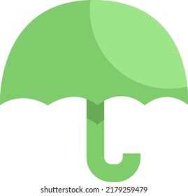 Spring umbrella, illustration, vector on a white background.