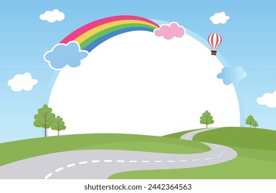Spring or vacation background,Scenery frame.