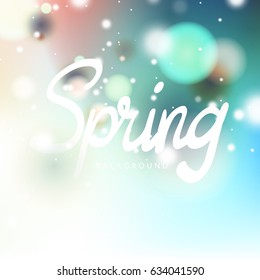 Spring vector abstract background.