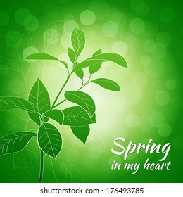 Spring vector background