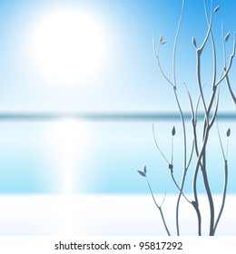 Spring vector background