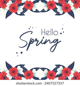 Spring vector background illustration. It is suitable for card, banner, or poster