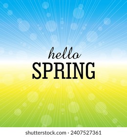Spring vector background illustration. It is suitable for card, banner, or poster