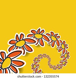 spring vector banner illustration design.