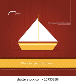 Spring vector - Boat