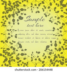 Spring vector flower background with place for your text