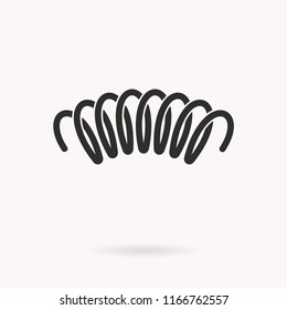 Spring vector icon. Black illustration isolated on white. Simple pictogram for graphic and web design.