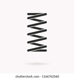 Spring vector icon. Black illustration isolated on white. Simple pictogram for graphic and web design.